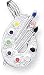 Artist Palette Enameled Charm, Sterling Silver