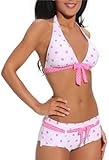 IMAGE OF Sexy Retro Polka Dot Two Piece Hipster Bikini Swimwear, Medium