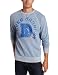 NFL Men's Denver Broncos Heather Vintage French Terry Raglan (Blue Heather, X-Large)