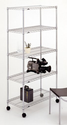 Cover image : ルミナス レギュラー ルミナススチールラック 「ポール径25mm」ホームラック5段90W (幅91.5×奥行46×高さ179.5cm) LH9018-5