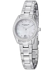 Stuhrling Original Womens 811.01 Vogue Salida Del Sol Analog Display Swiss Quartz Silver Watch