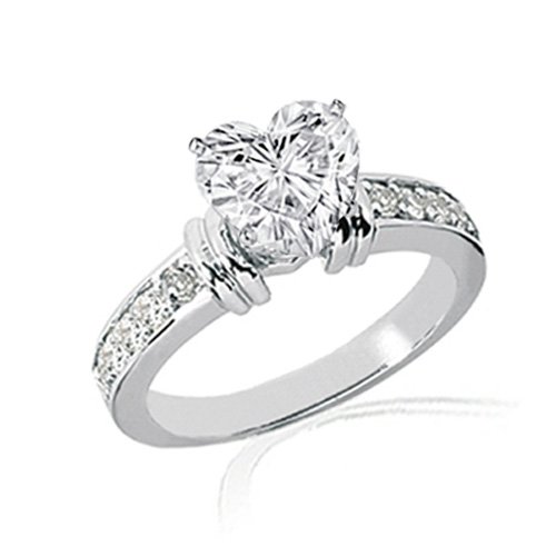 1.30 Ct Heart Shaped Diamond Engagement Ring 
