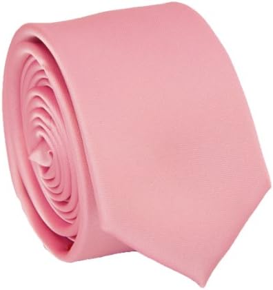Solid Pink Slim Tie . 2.25' inch wide