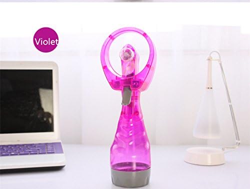 ChikaMika Deluxe Battery-operated Handheld Water Misting Fan (Violet)