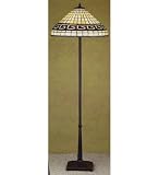62H Greek Key Floor Lamp