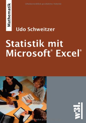 Statistik mit Microsoft EXCEL 393713784X pdf