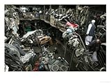 Afghans Shop for Used Car Parts at At an Auto Parts Market Photographic Print, 16