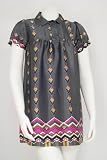 GLAM Tribal Print Babydoll Mini Dress Tunic