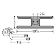 H-Shaped Twin Cast Iron Burner L-Shaped Venturi