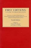 First Editions: A Guide to Identification