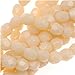 Czech Fire Polish Glass Beads 4mm Round Opaque Light Beige (50)