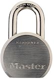 Master Lock 930DPF High Security Keyed Different Padlock with 2-1/2-Inch Solid Steel Body, 1-1/8-Inch Shackle