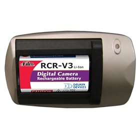 Delkin Devices DD RCR-V3 Rechargeable CR-V3 Battery with Charger by Delkin