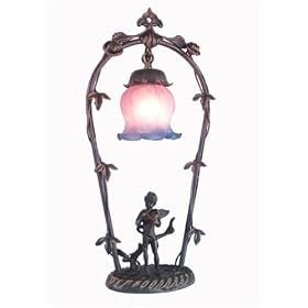 Meyda Tiffany 19in. Cherub w Violin 12655 by Meyda