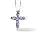 Tanzanite and Diamond Cross