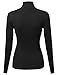 MBE Women's Basic Lightweight Ribbed Turtleneck Sweater