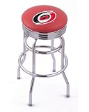 Carolina Hurricanes Double-Ring Swivel Bar Stool