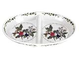 Portmeirion Holly and Ivy Oval Divided Vegetable Dish