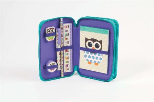GIVE A HOOT Double Tier Filled Pencil Case
