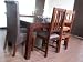 Kitchen & Housewares : Dakota Range Mango Hardwood 6 Ft Dining Table Set With 8 Chairs (HOMESCAPES Brand)