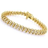10K Yellow Gold 4.00 Carat Diamond Bracelet