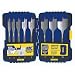Irwin Industrial Tools 341008 Speebor Blue Groove Pro Spade Bit Set With Case, 8-piece