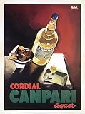 VINTAGE Italian Cordial Campari LIQUOR Poster by Marcello Nizzoli