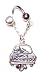 Just Married Belly Button Ring with a Twist