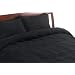 Microsuede Full/Queen 3-piece Duvet Set, Black