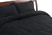 Microsuede Full/Queen 3-piece Duvet Set, Black