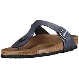 Birkenstock Gizeh Birko-Flor, Style-No. 843801, Unisex Thong Sandals, Ice Pearl Onyx, EU 39, normal width
