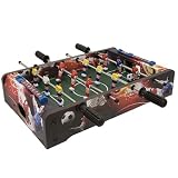 Mini Tischfussball im praktischen Format – ein Spielspa&szlig; f&uuml;r Kinder und Erwachsene Abmessung (ohne Stangen): 50 x 31 x 9cm