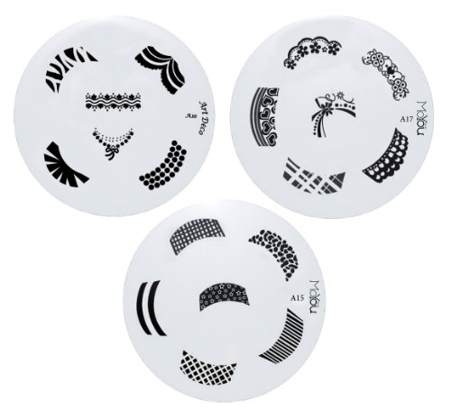 MoYou Nail Art 3 image Plate Bundle- A15+ A16+ A17 Preisvergleich