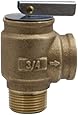 Apollo Valve 10-400 Series Bronze Safety Relief Valve, ASME Hot Water, 30 psi Set Pressure, 3/4" NPT Male x Female