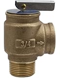 Apollo Valve 10-400 Series Bronze Safety Relief Valve, ASME Hot Water, 30 psi Set Pressure, 3/4" NPT Male x Female