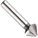 Dormer G154 High-Speed Steel Countersink, Uncoated (Bright) Finish, 3 Flute, Round Shank, 82 Degree Chamfer, 10 mm Shank Dia, 16.5 mm Body Dia