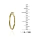 41QTfjHkjZL. SL75  18K Gold over Sterling Silver 25mm DiamondCut Hoop