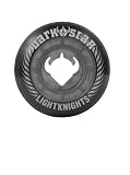 Darkstar Light Knight Dual Durometer (Clear/Grey/Black) Skateboard Wheels - Set of 4 - 53 mm