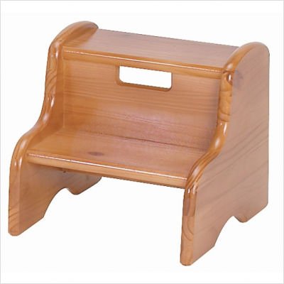 Kid's Solid Wood Step Stool Finish: Linen MDF