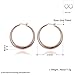OXA Fashion Star Street Snap Popular Accessories Color Retention Gold plated 35mm DiameterEarrings (Rose Gold,Yellow Gold)