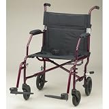 Super Light Freedom Transport Chair Color: Metallic Silver