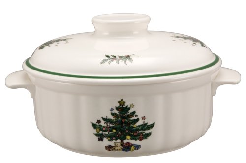 Nikko Christmas Ovenware 1.5 quart Casserole and lid