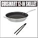 Cuisinart Multiclad Pro Tri-Ply 12IN Non-Stick Stainless Skillet w/ Silicone Tongs