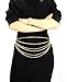 NYfashion101 Trendy Belly Chain Belt w/ Multi Link Chains & Loop IBT1005-Gold