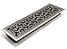 Accord AMFRSNC414 Charleston Floor Register, 4-Inch x 14-Inch(Duct Opening Measurements), Satin Nickel