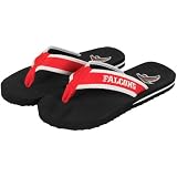 NFL Atlanta Falcons Contoured Flip Flops - Black/Red (10/11)