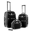 Exkl. rob. Reisekoffer Set Kofferset Koffer Trolley NEU SCHWARZ