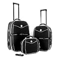 Exkl. rob. Reisekoffer Set Kofferset Koffer Trolley NEU SCHWARZ