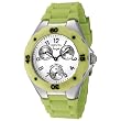 Invicta Women's 0697 Angel Collection Stainless Steel Lime Green Polyurethane Watch