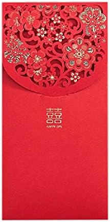 Premium Laser Cut Red Wedding Envelopes